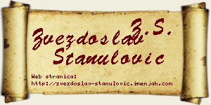 Zvezdoslav Stanulović vizit kartica